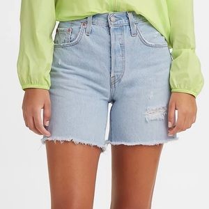 Levi's 501 Shorts Mid Thigh size 28 NWT Luxor Focus